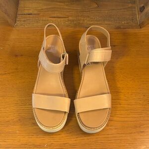 Sorel Women's Beige Strap Sandals